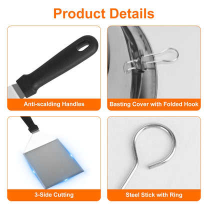 31-Piece Professional Griddle Tool Set