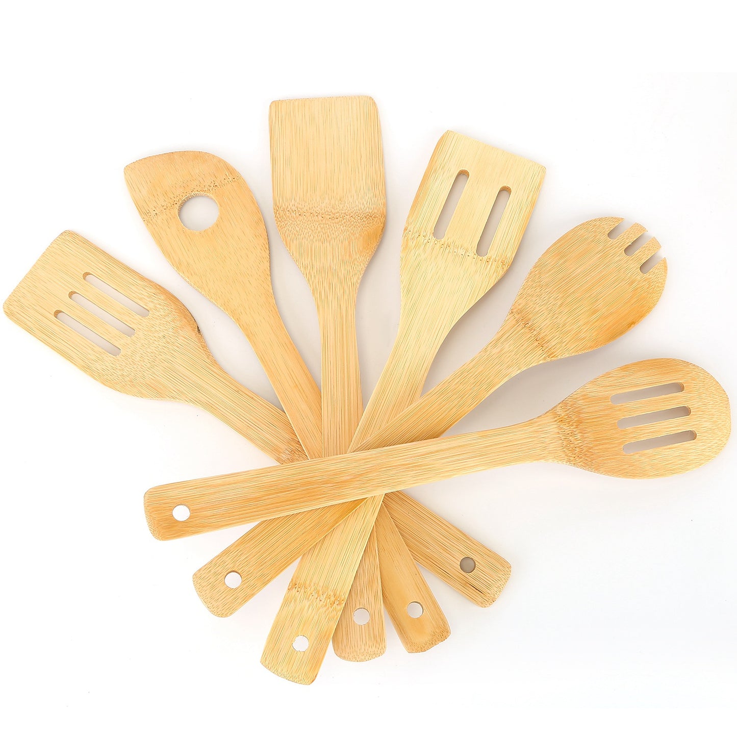 6-Piece Bamboo Cooking Utensil Set