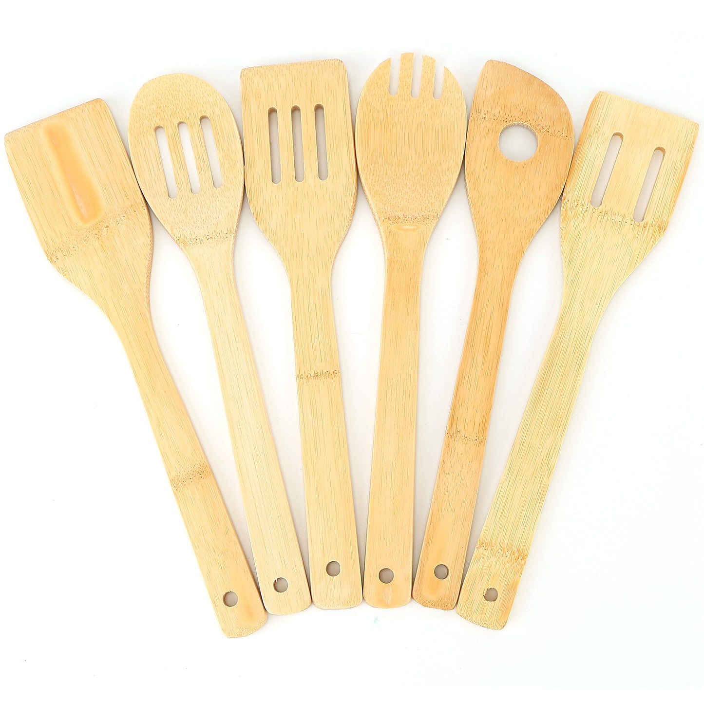 6-Piece Bamboo Cooking Utensil Set