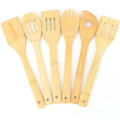 6-Piece Bamboo Cooking Utensil Set