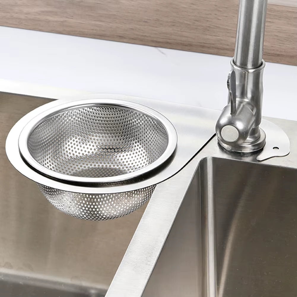 1/2 PCS Stainless Steel Hanging Sink Strainer Sink Garbage Filter Drain Rack for Filter Kitchen Waste & Wash Vegetables Fruits