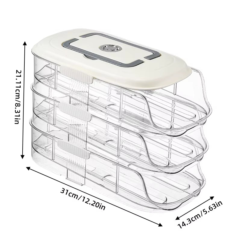 Multi Layer Combination Automatic Rolling Egg Box, Refrigerator Storage Box Dedicated Side Door Egg Tray, Refrigerator Egg Rack