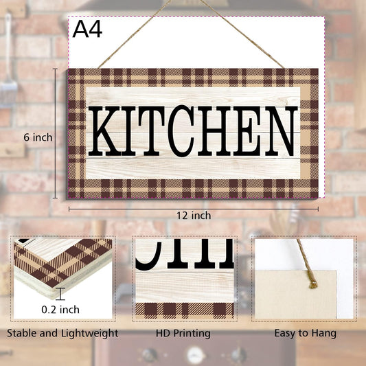 Transform Your Kitchen with COLOR VALLEY ART's Rustic My Kitchen My Rules Wooden Sign - Perfect Farmhouse Wall Decor (Caramel, 6" x 12")