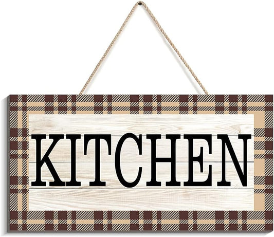 Transform Your Kitchen with COLOR VALLEY ART's Rustic My Kitchen My Rules Wooden Sign - Perfect Farmhouse Wall Decor (Caramel, 6" x 12")