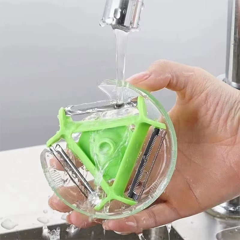 1PC 3 in 1 Peeler Multifunctional Stainless Steel Blade Vegetable Fruits Slicer Shredder Kitchen Tool Accessories