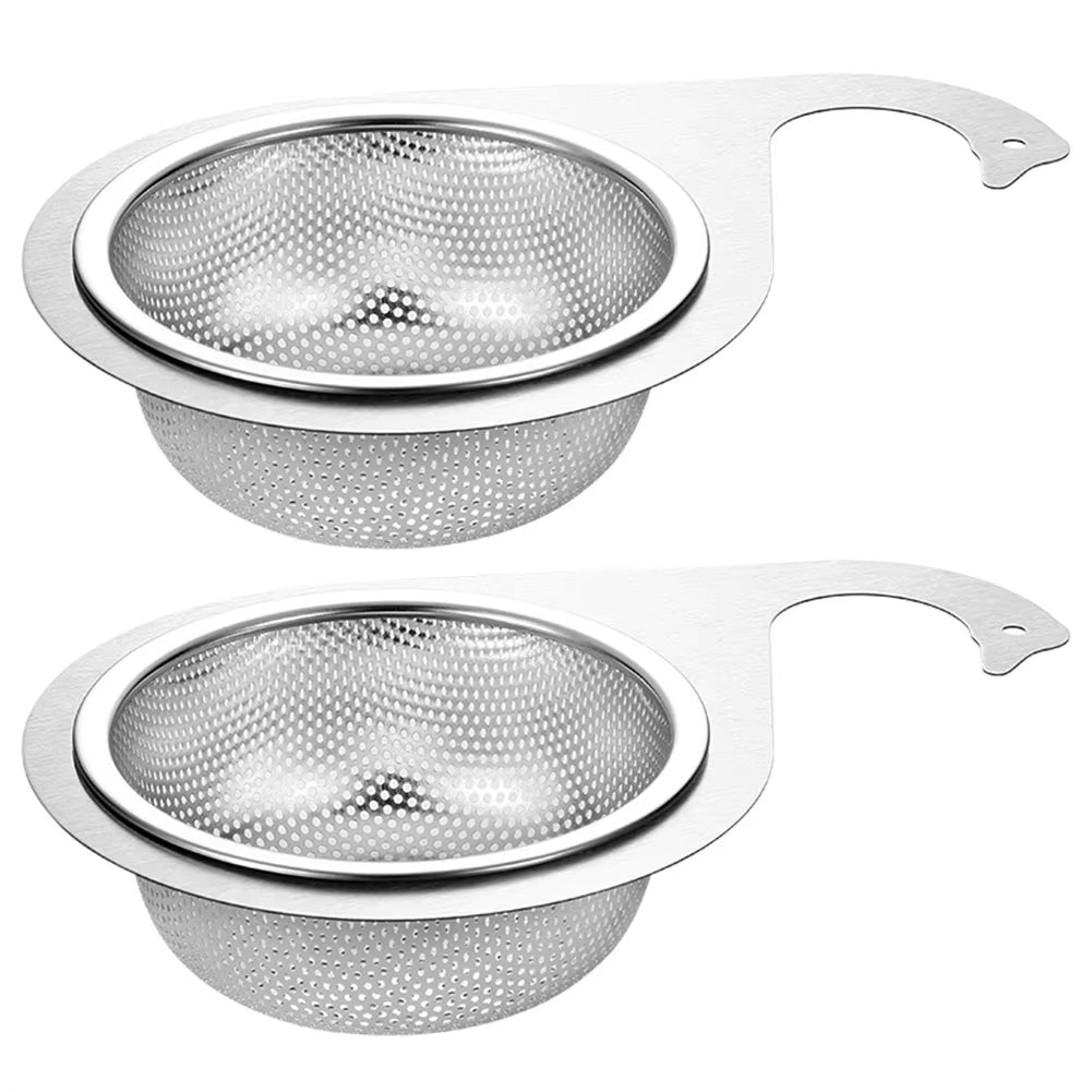 1/2 PCS Stainless Steel Hanging Sink Strainer Sink Garbage Filter Drain Rack for Filter Kitchen Waste & Wash Vegetables Fruits